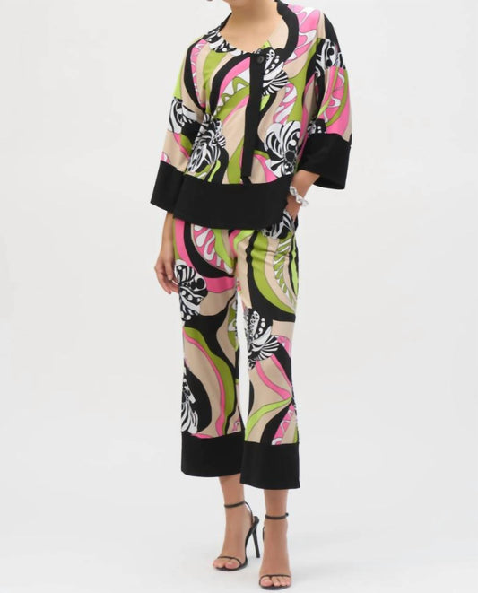 Joseph Ribkoff - Silky Knit Retro Print Tunic top