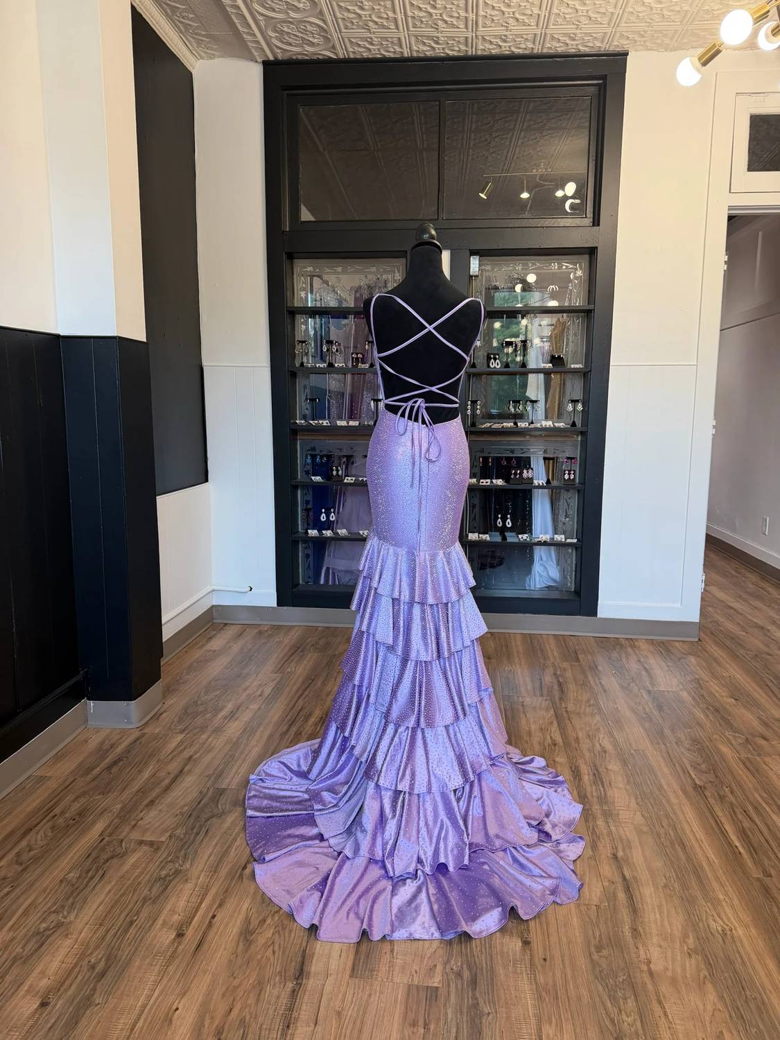 Sherri Hill - Women's Ruffle Embellished Skirt Dress