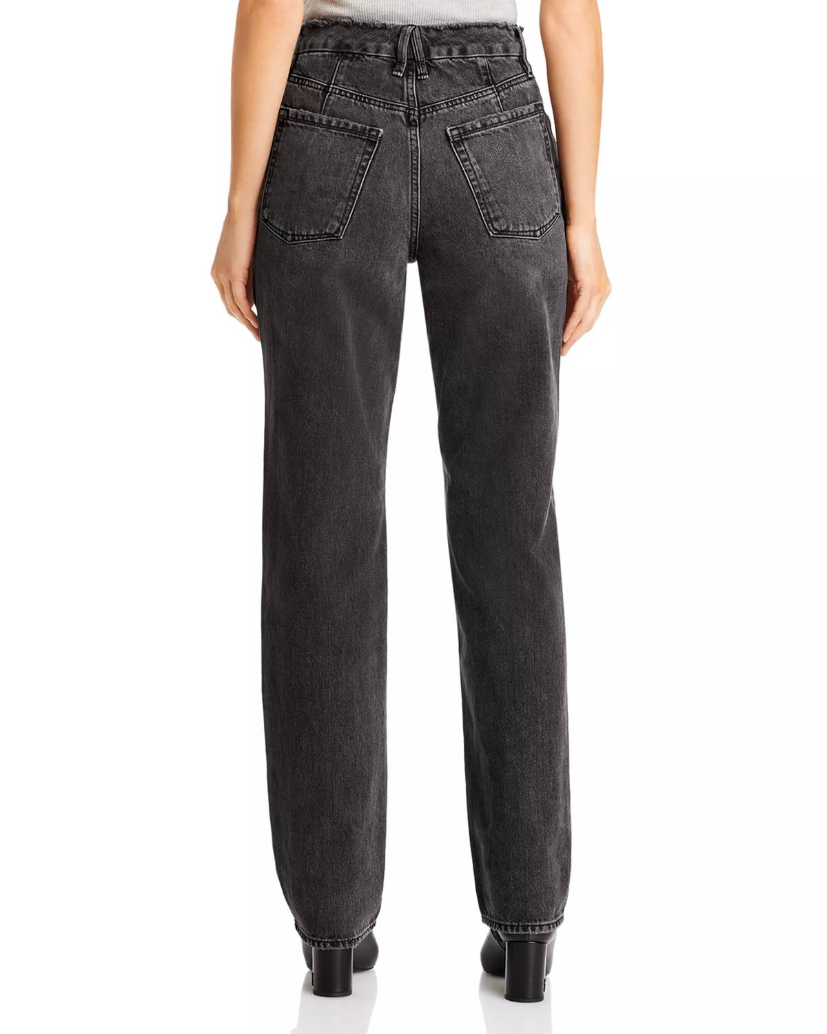 Good American - Icon Straight Fit High Rise Jeans