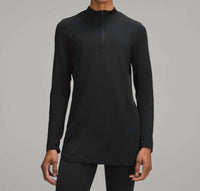 lululemon Swiftly Relaxed Long-length Half Zip Sweatshirt in black - women's long sleeve top