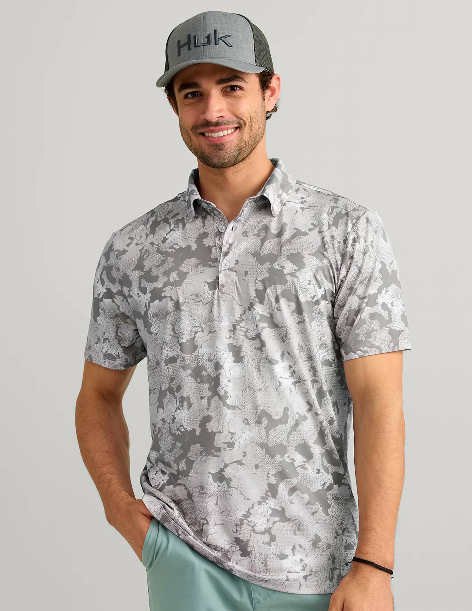 Huk - KC Airweight Printed Polo
