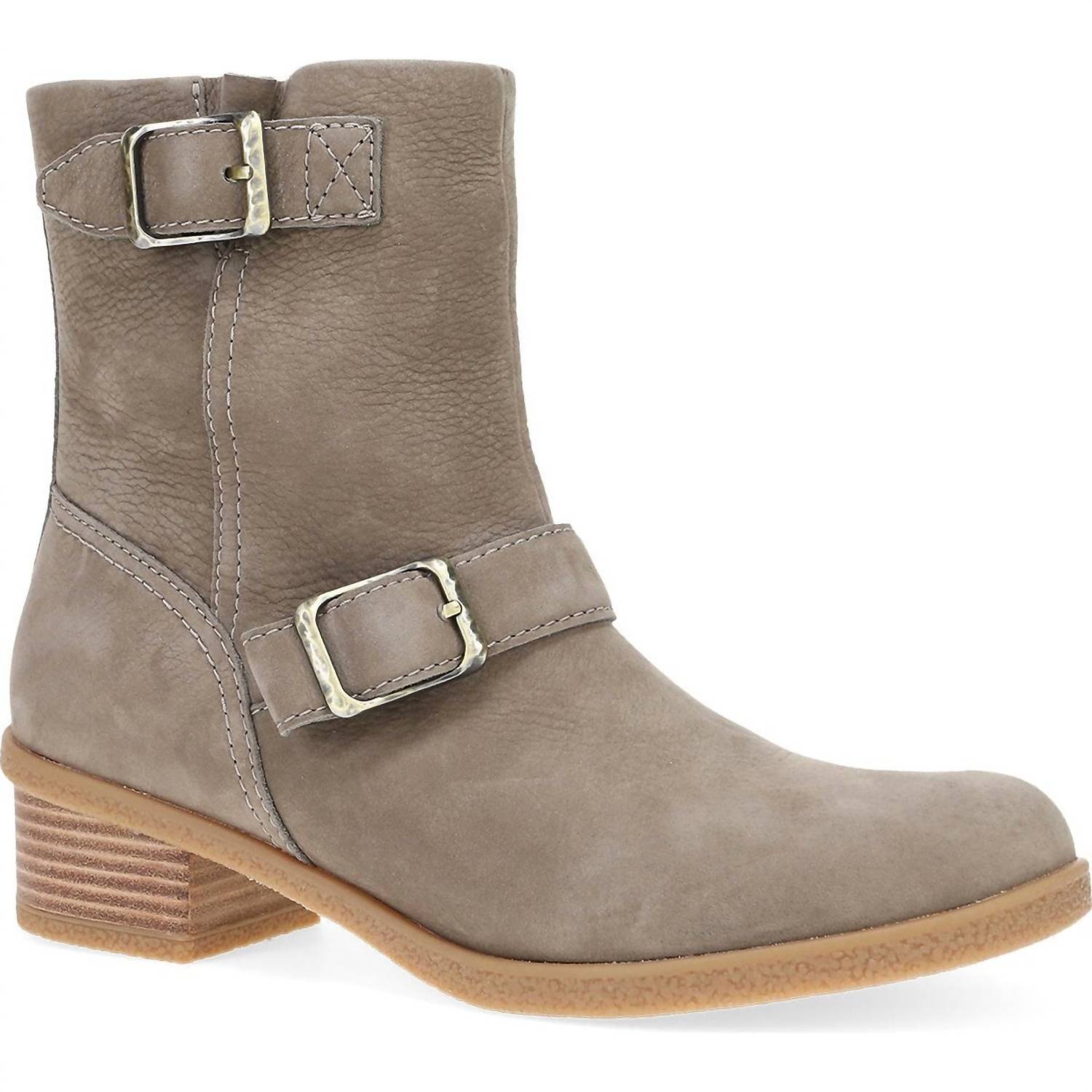 dansko Women's Delphine Waterproof Nubuck Boot in stone 1 - women's shoe