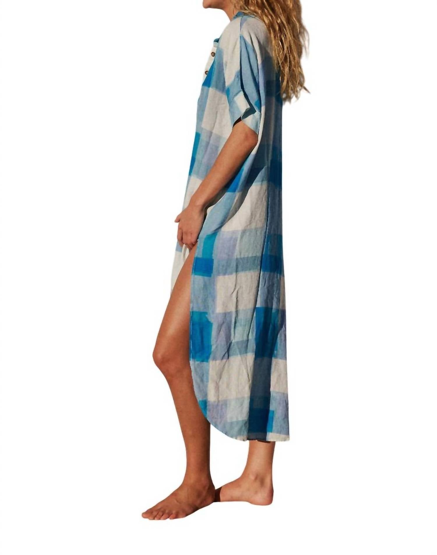 Jen'S Pirate Booty - Ocean Front Buttondown Midi Dress