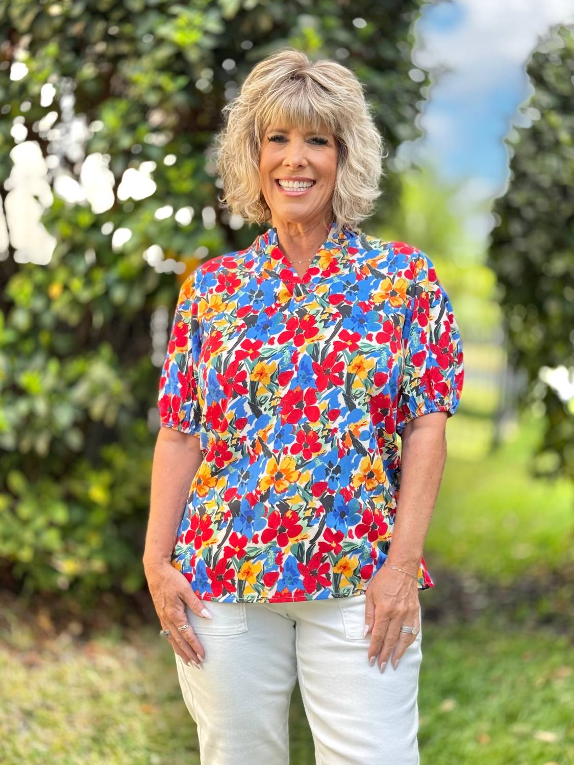 Southern Grace - Bloom Where You're Planted Blouse Top