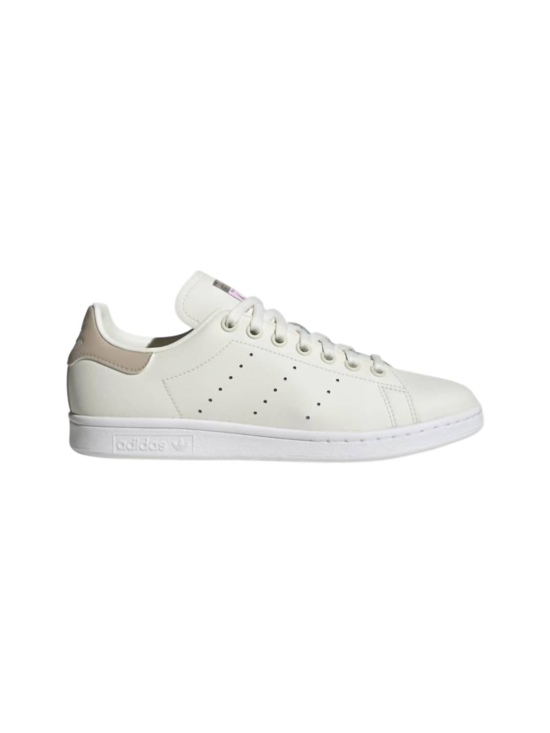 adidas Women's Stan Smith Sneakers in white white gold metallic - women's sneaker - detail view