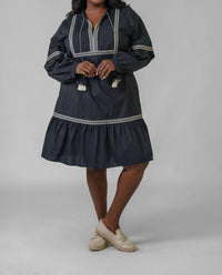 Marie Oliver - Mimi Long Sleeve Mini Dress - Plus