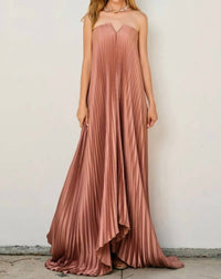 Dress Forum - Pleated Maxi Column Dress