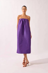 Adriana Degreas - Voluminous Taffeta Strapless Midi Dress