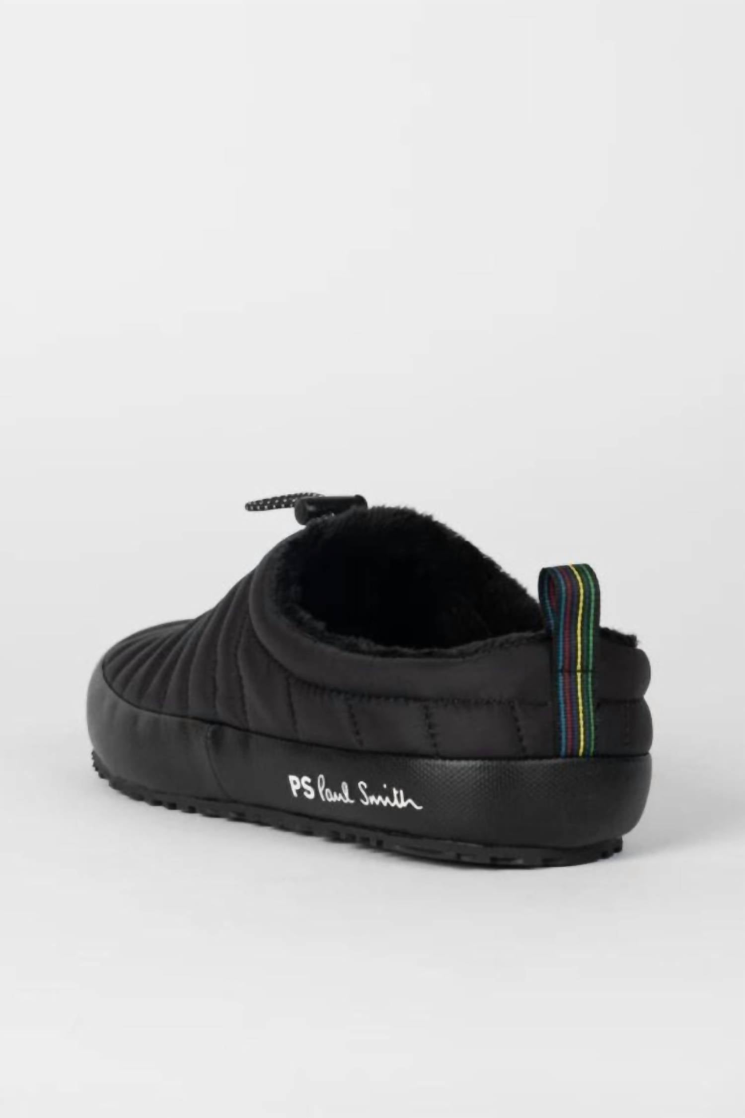 Paul Smith Men's Larsen Mule Slippers in black - men's loafer - alternate view