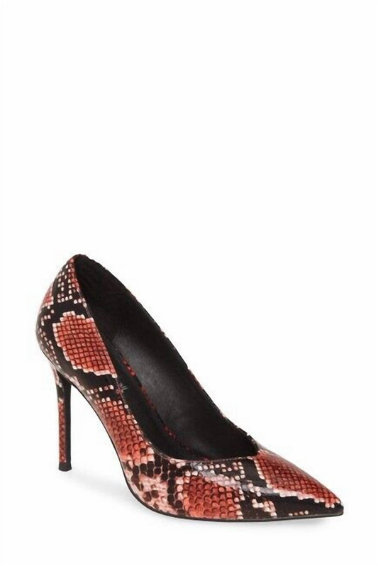 Jeffrey Campbell - Women's Pointy Toe Snake Print Stiletto Pumps