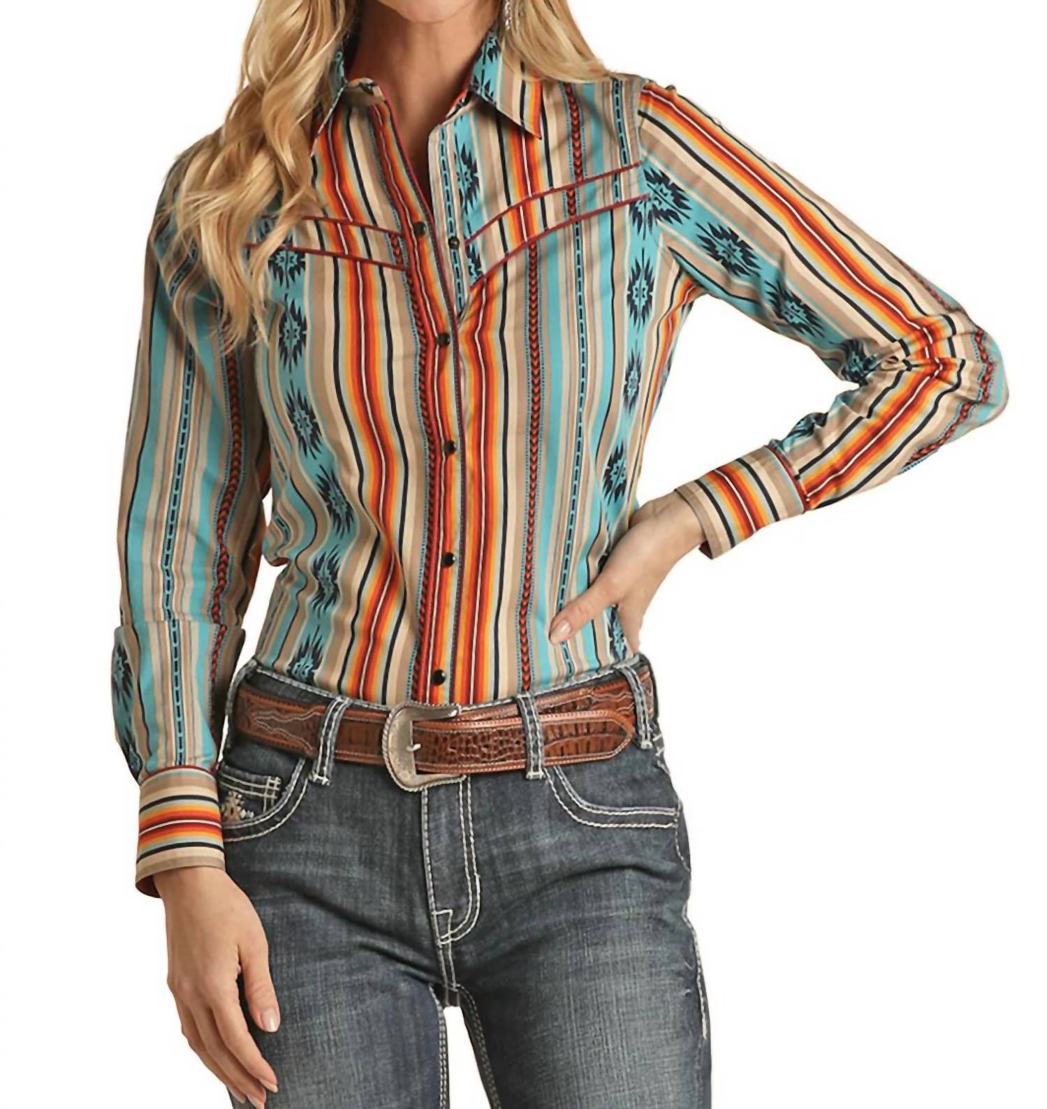 Rock & Roll Cowgirl - Dale Brisby Woven Snap Shirt