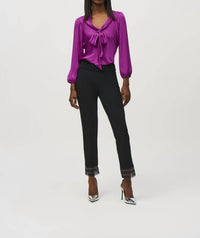 Joseph Ribkoff - V-neck Bow-tie Pullover