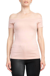 Alberto Makali - Off The Shoulder Solid Spandex Top