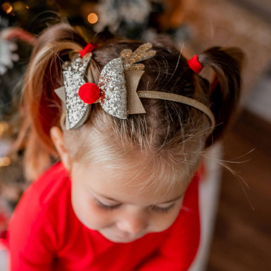 Sweet Wink - Red Nose Reindeer Headband