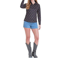 Rock & Roll Denim - Steer Skull Print Perfect Pullover