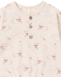 Quincy Mae - Girls' Henley Bubble Jumpsuit