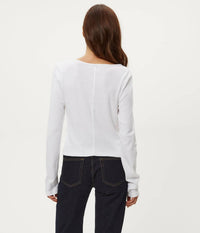Michael Stars - Lizzie V-neck Long Sleeve Tee