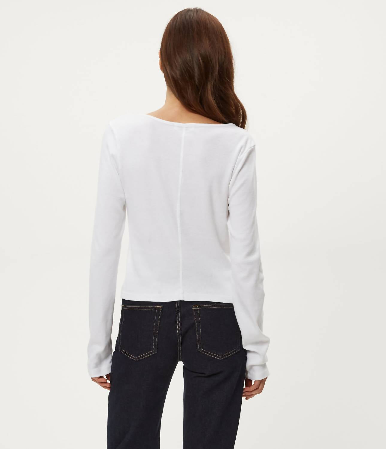 Michael Stars - Lizzie V-neck Long Sleeve Tee