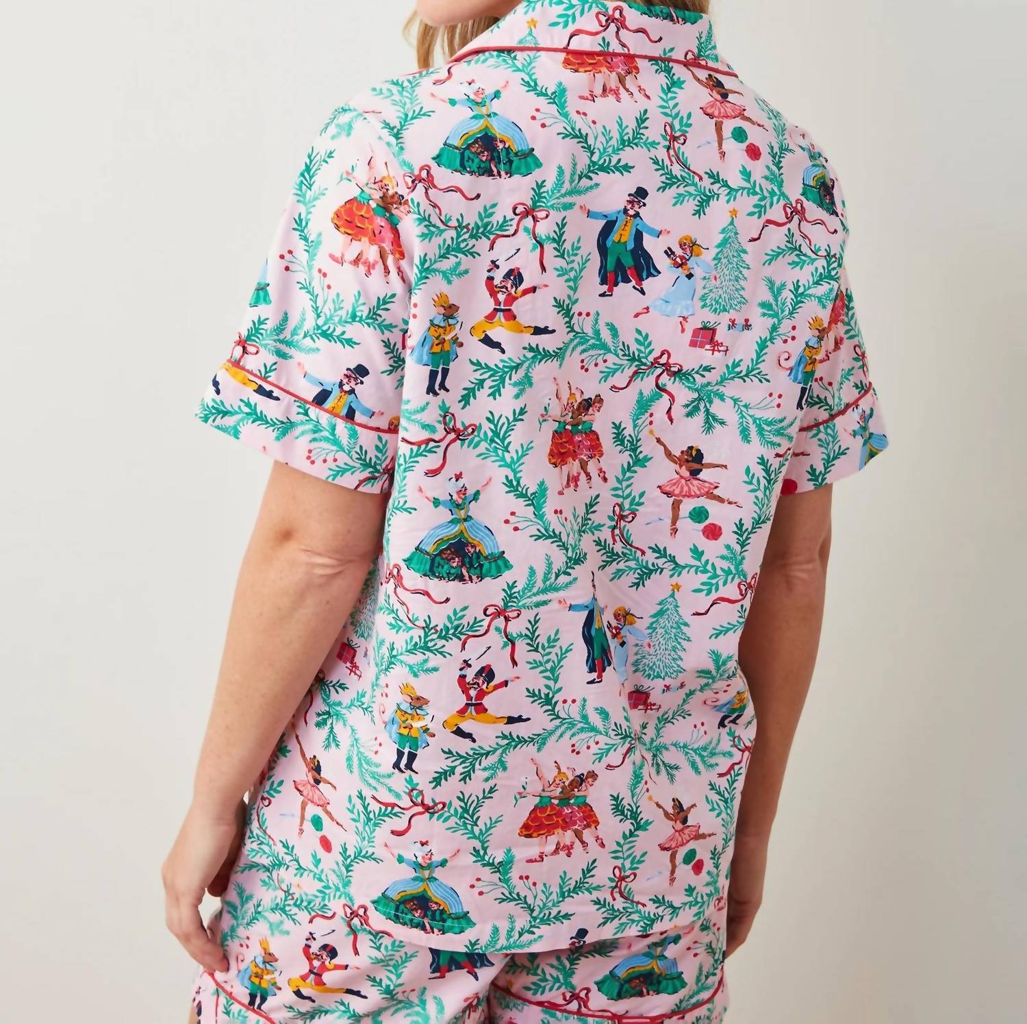 Printfresh Short Sleep Set in nutcracker dreams - women's sleepwear - alternate view