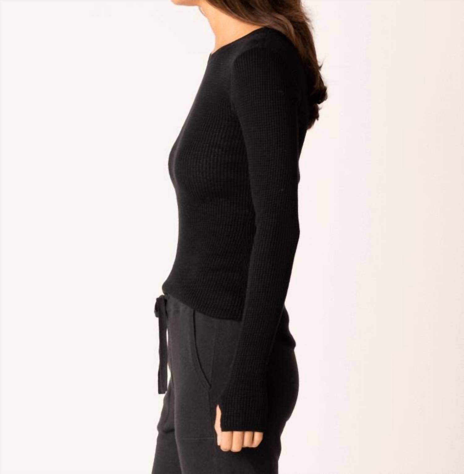Margaret O'Leary - Shirttail Waffle Crew Tee