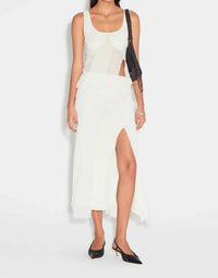 Hansen & Gretel Moloko Skirt in ecru net - women's skirt - view 4
