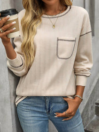 Suhkasana - Ribbed Knit Long Sleeve Shirt
