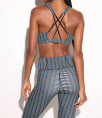 SPIRITUAL GANGSTER Nirvana Venus Longline Bra in black - women's intimate - detail view