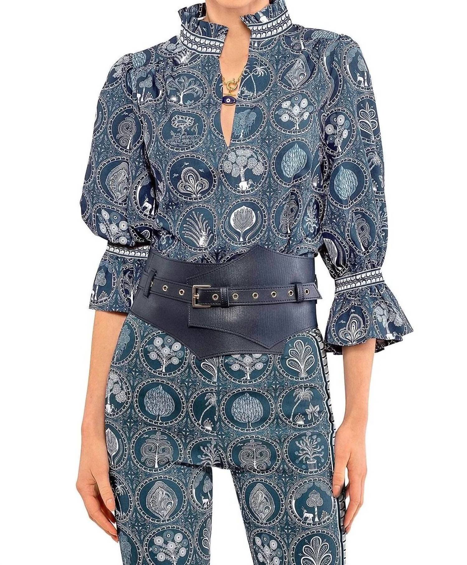 Gretchen Scott - Circle Of Love Ruffleneck Tunic