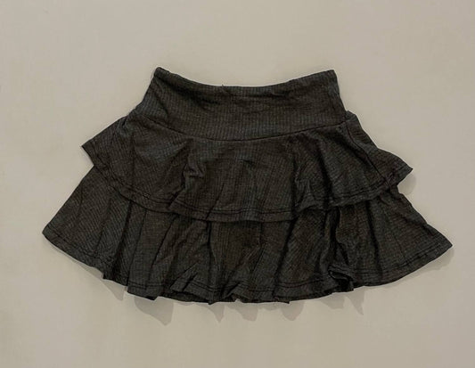 Ribbed Ruffle Skirt