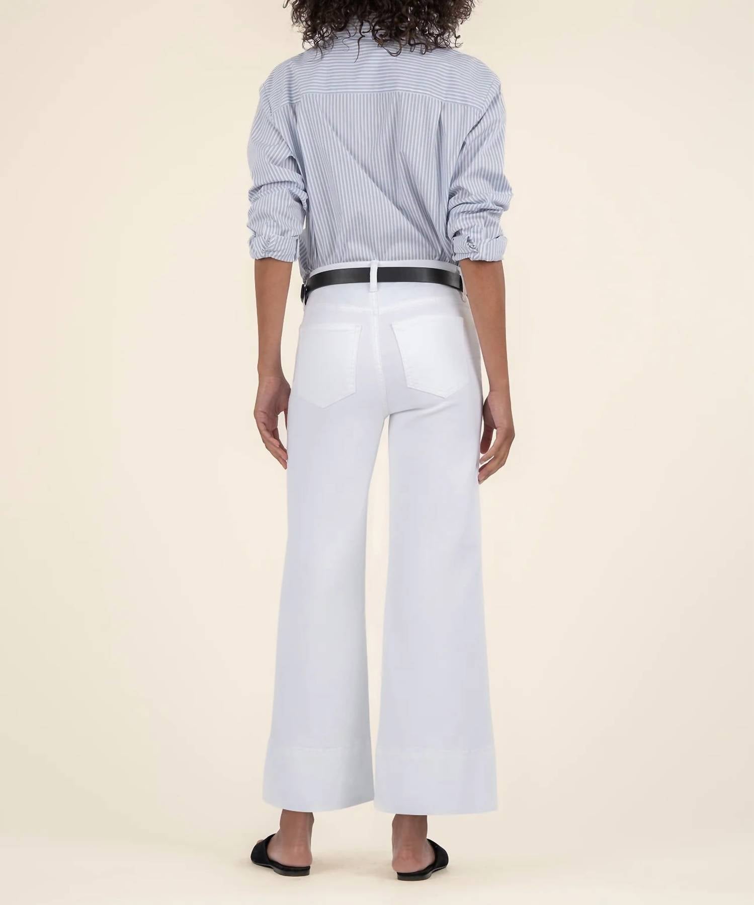 Kut From The Kloth - Meg High Rise Front Pin Tuck Wide Hem Pants