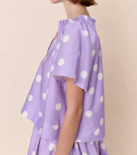 Sofia - Natalie Smocked Neck Blouse