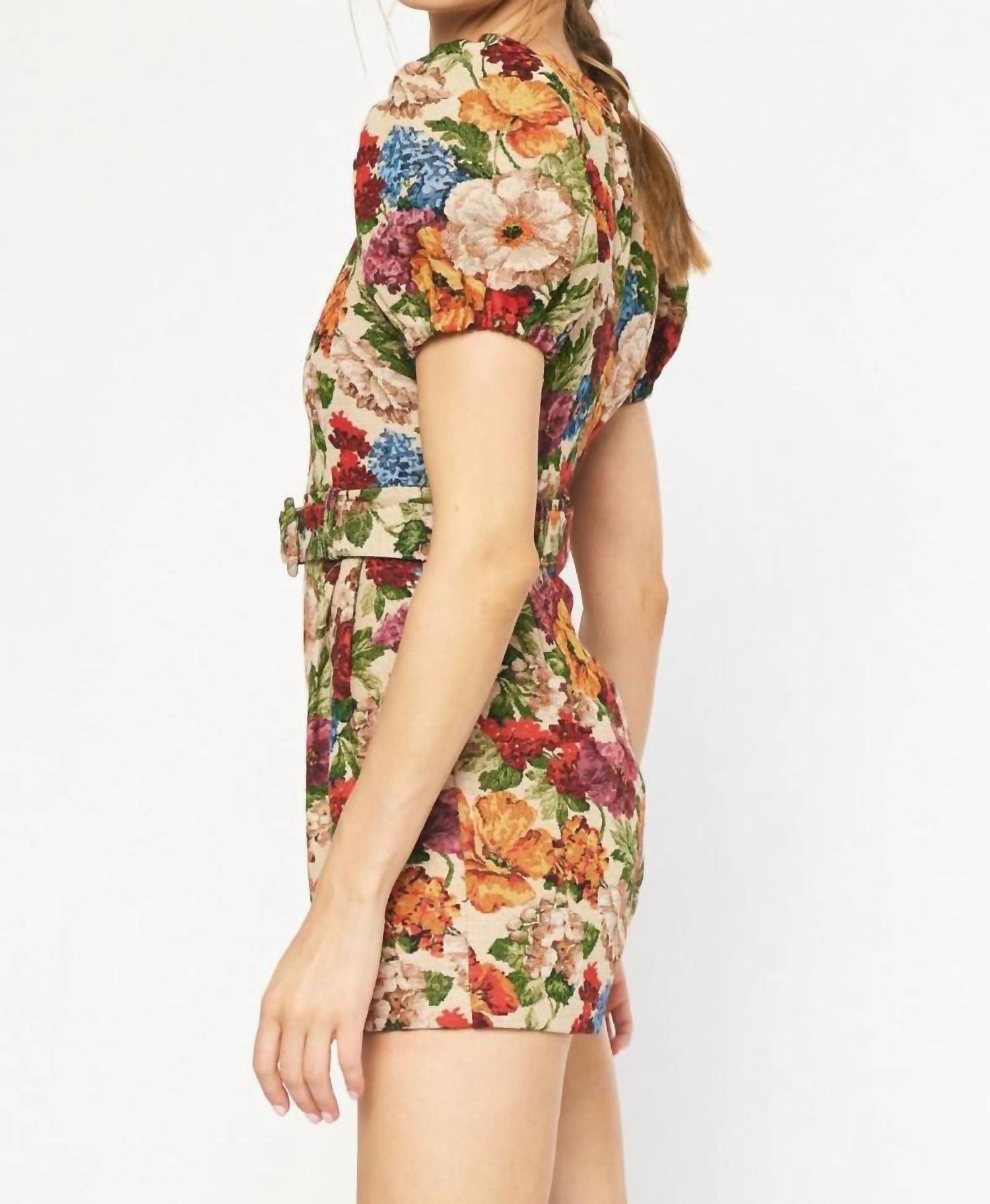 Entro - Ashton Floral Tapestry Romper