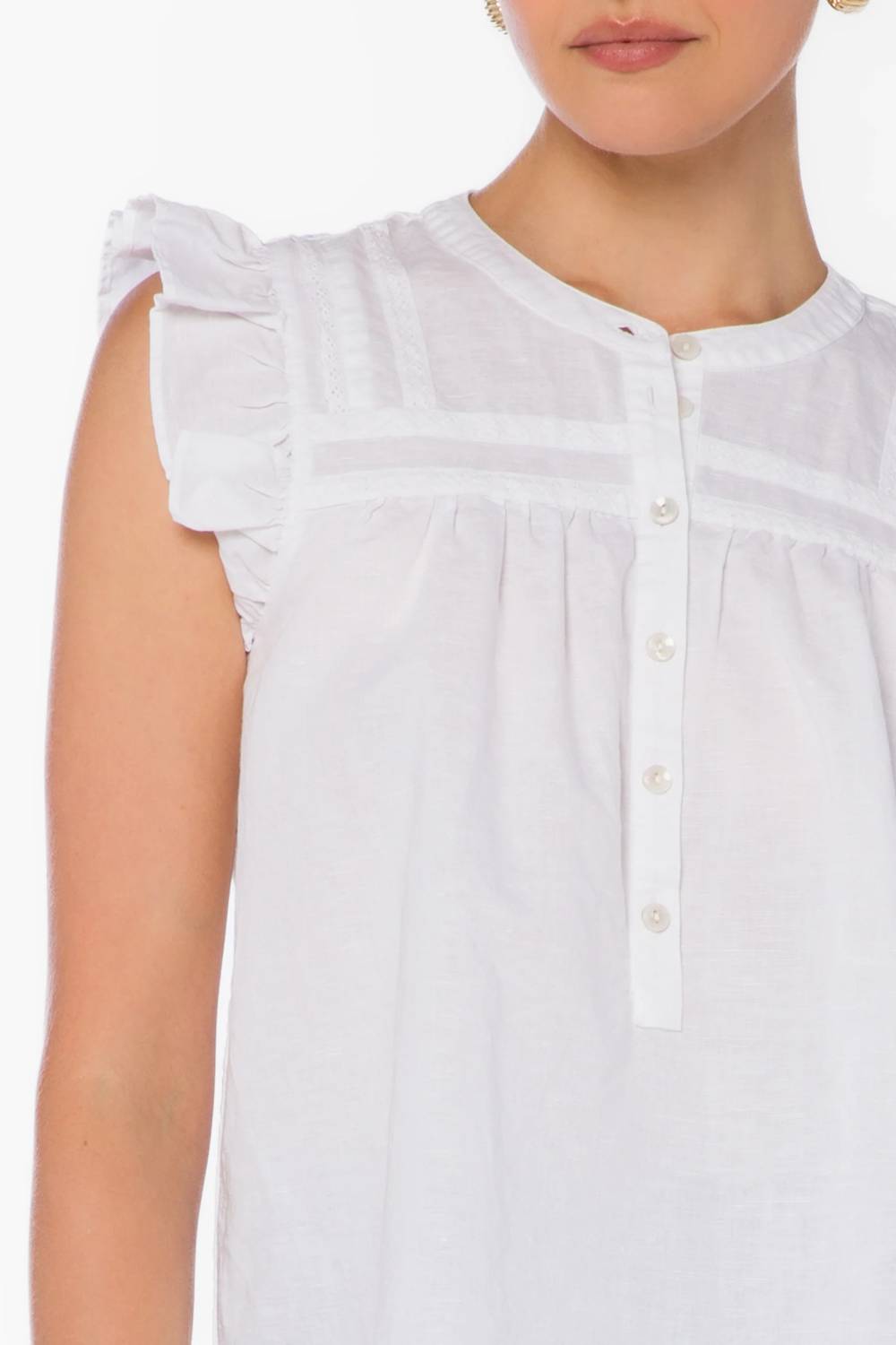 Velvet Heart - Beckett Ruffle Sleeves Top