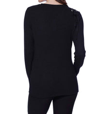 Sasha Tie Up Shoulder Pullover