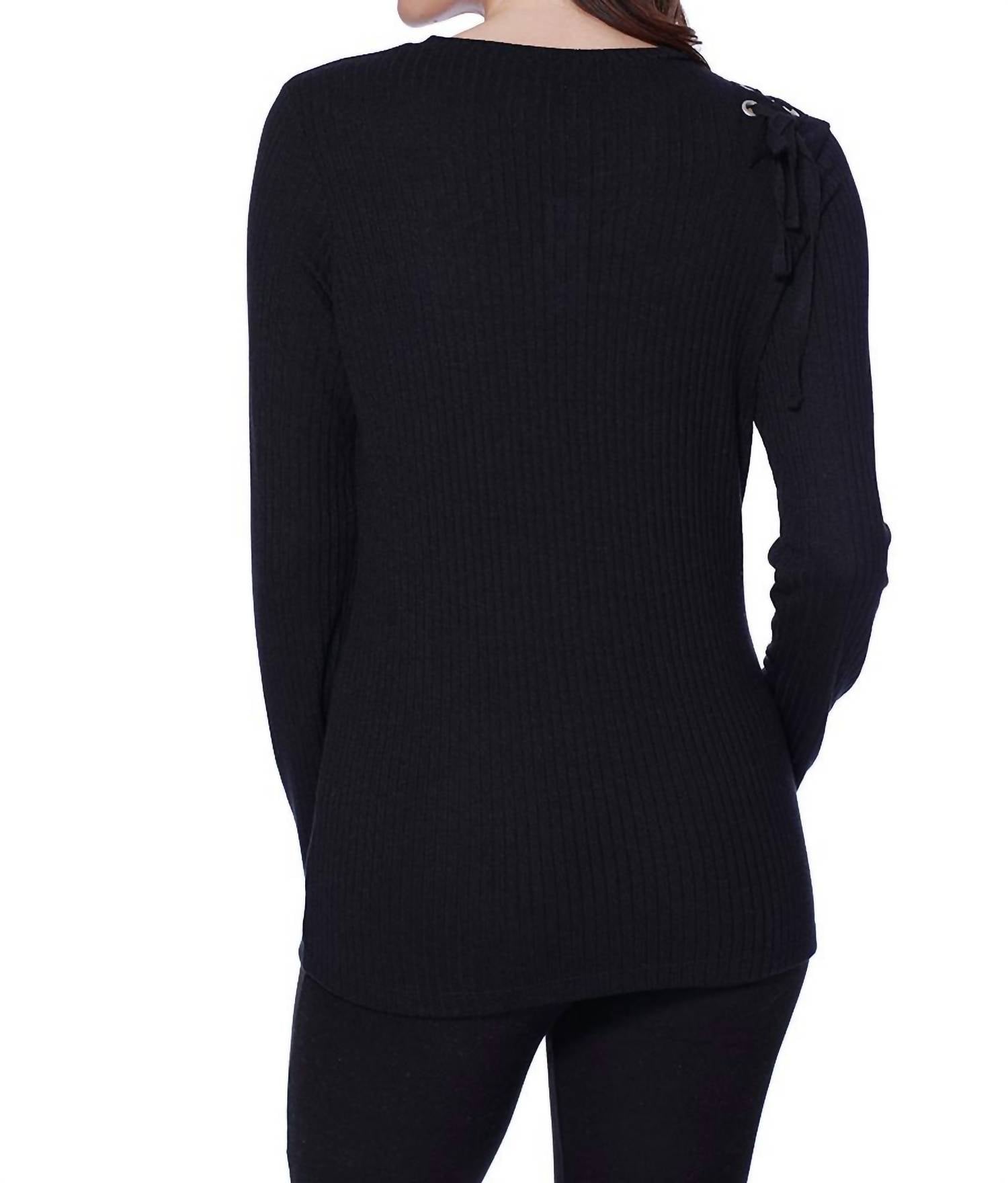 Sasha Tie Up Shoulder Pullover