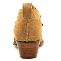 Frye Women's Sacha Moto Shortie Boots in sand - women's shoe - alternate view