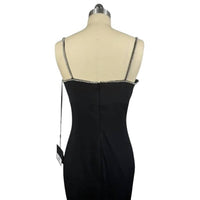 Ieena For Mac Duggal - Women's Midi Rhinestones Cocktail Dress