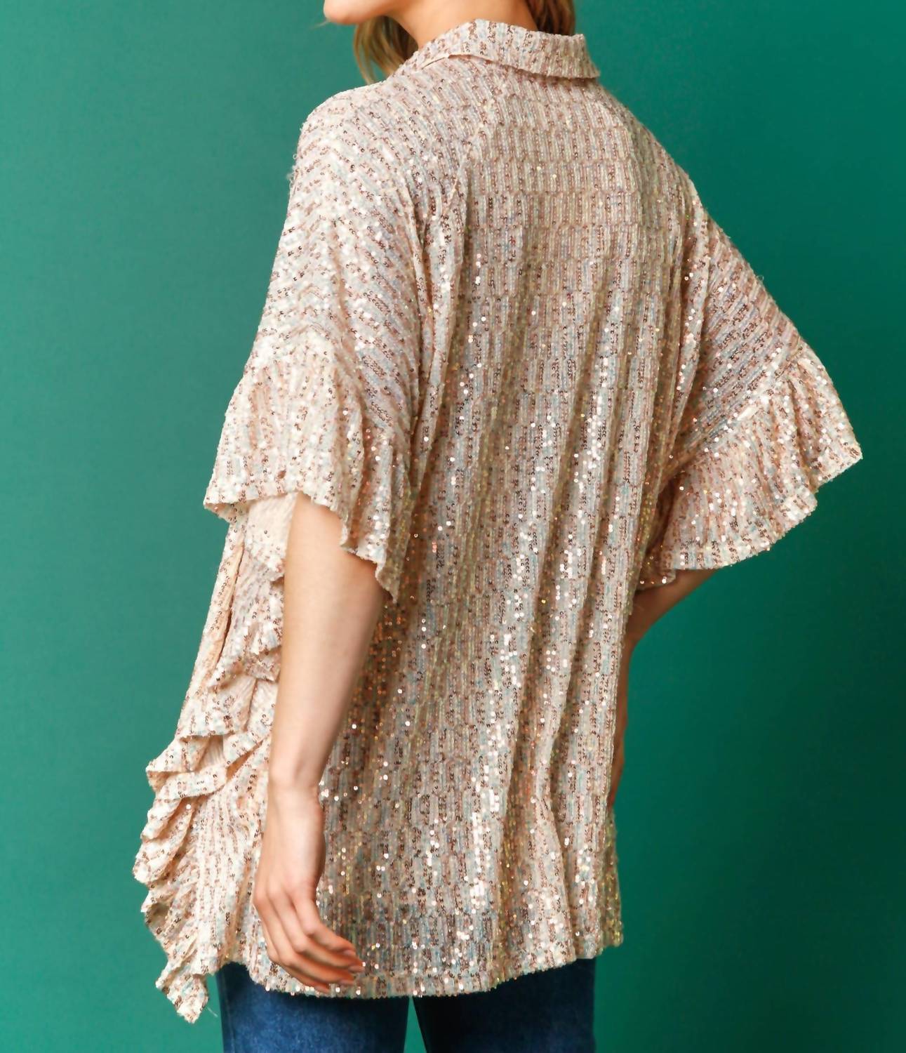 Fantastic Fawn - Pop the Bubbly Sequin Tunic