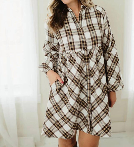 Aapparella - Plaid Mini Dress