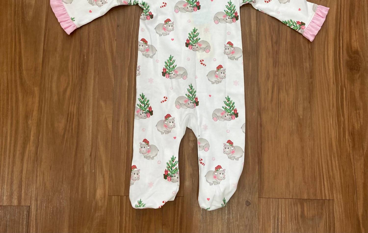 Lulu Bebe - Girl's Hippo Footies One Piece