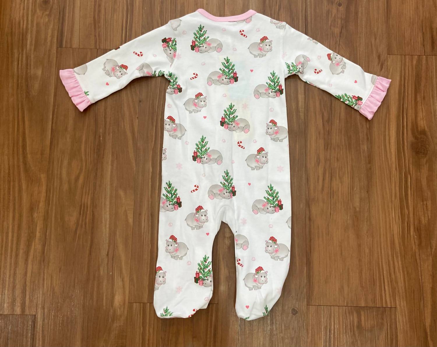 Lulu Bebe - Girl's Hippo Footies One Piece