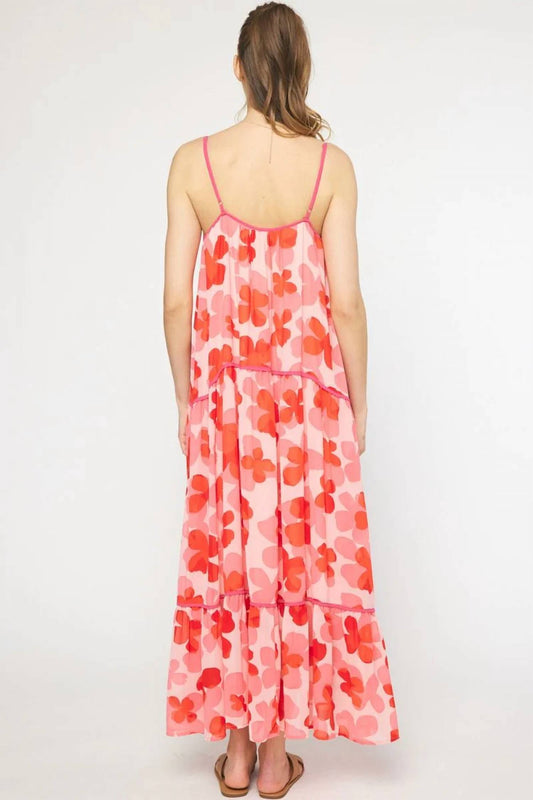Entro - Floral Print Maxi Dress