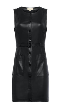 L'Agence Ronin Sleeveless Mini Dress in black - women's dress - view 5