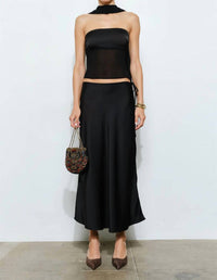 Loucia - Calliope Strapless Scarf Top