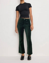 Good American - Velvet good high rise kick flare pants