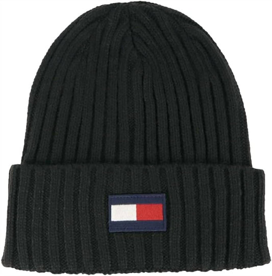 Fleece Big Flag Beanie Hat