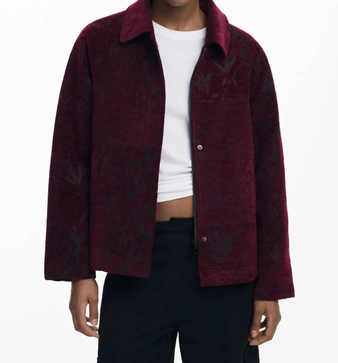 Desigual - Enri Chenille Snap And Zip Jacket