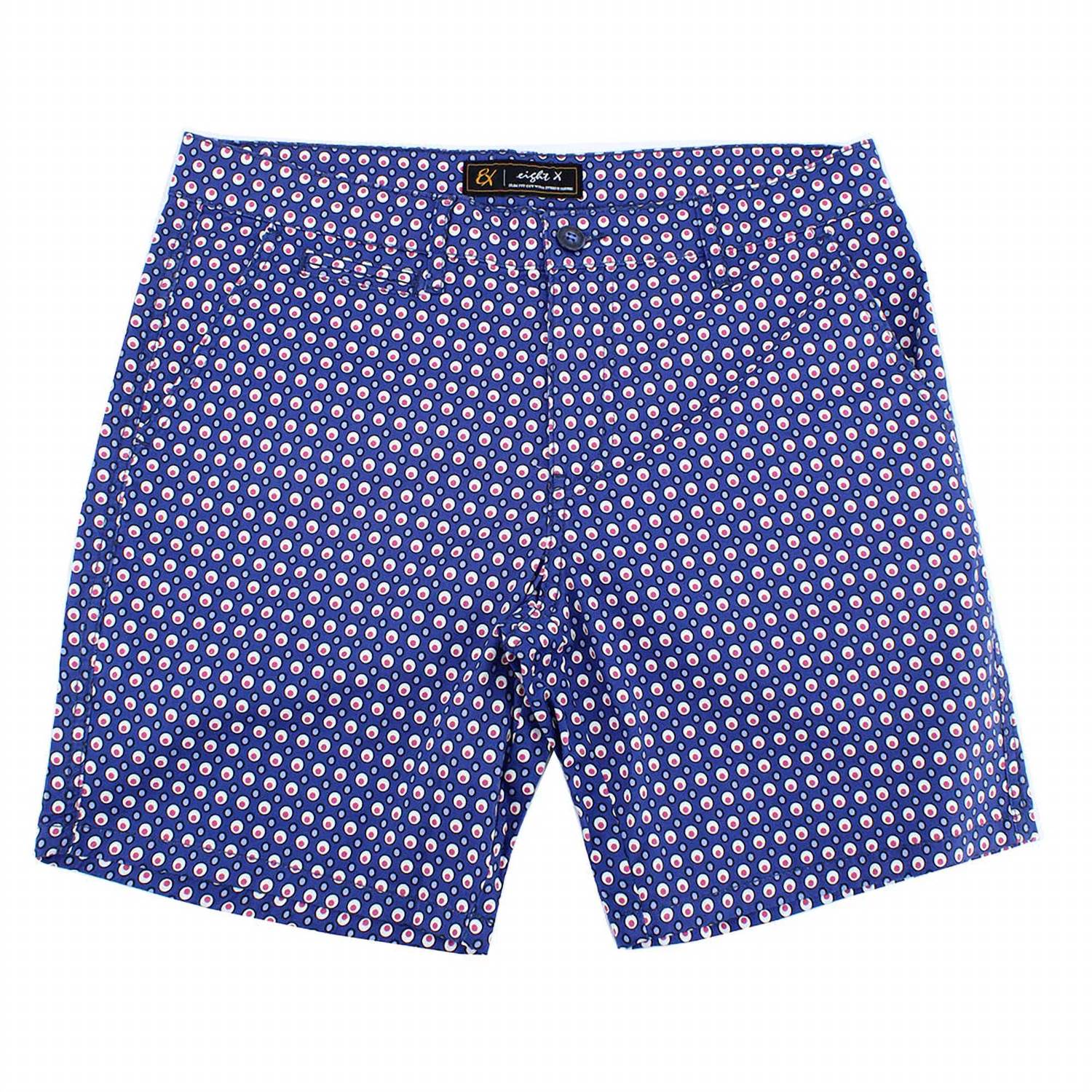 Eight X - Men's Retro Dots Print Shorts