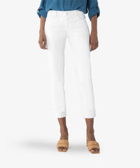 Kut From The Kloth - Amy Crop Straight Leg Roll Up Jeans