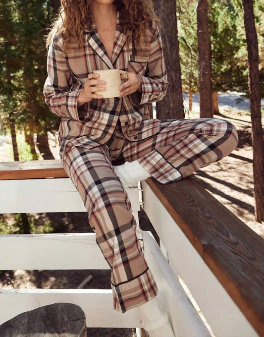 Dreamer Plaid PJ Set